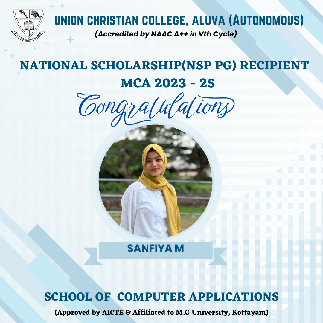 NATIONAL SCHOLARSHIP RECIPIENT